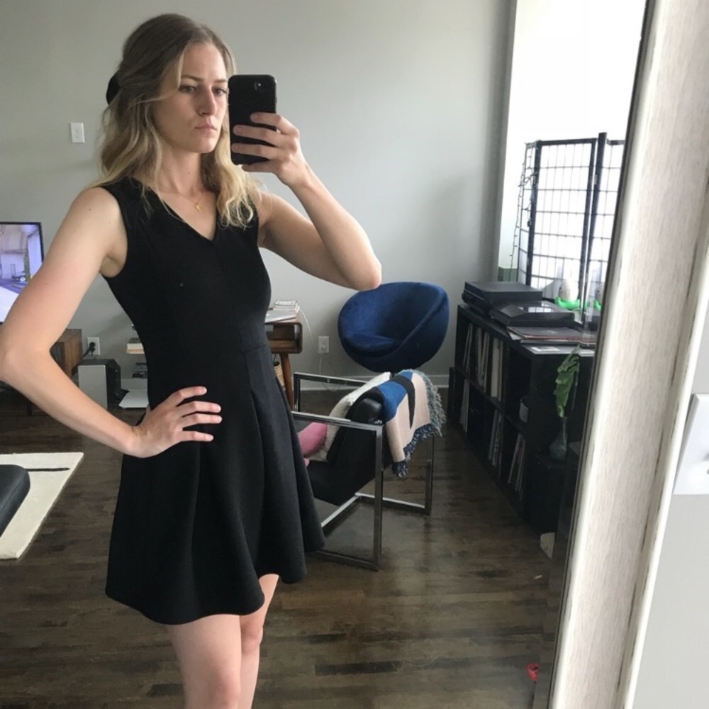 VINTAGE SPRINGFIELD (Europe) Black mini dress